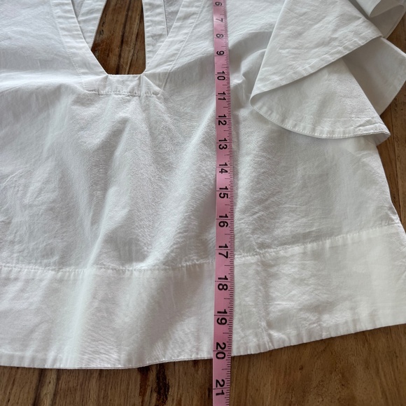 NWOT Maeve Flutter-Sleeve Top by Anthropologie in sz Medium - Picture 7 of 11